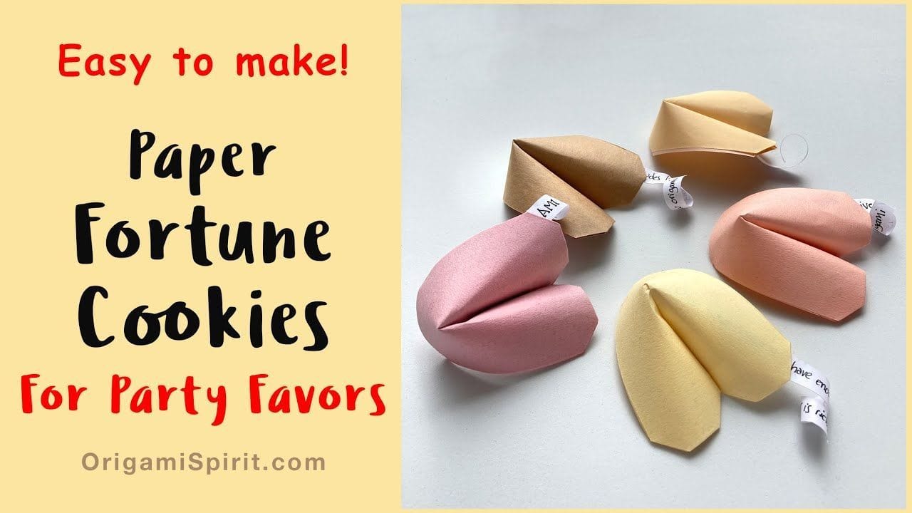 The Art of Making Paper Fortune Cookies