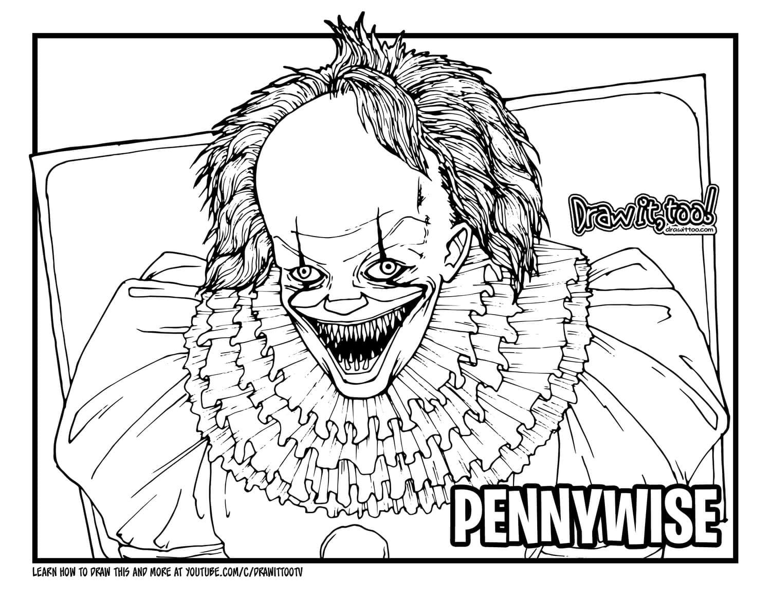 Pennywise Coloring Page