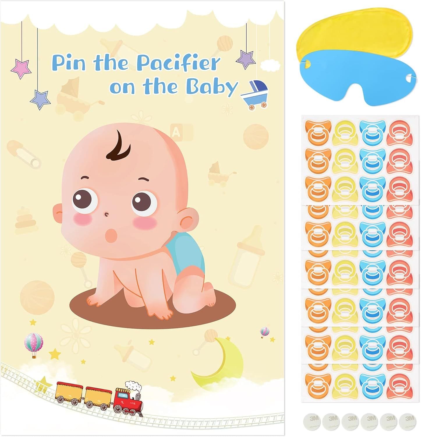 Pin the Pacifier on the Baby