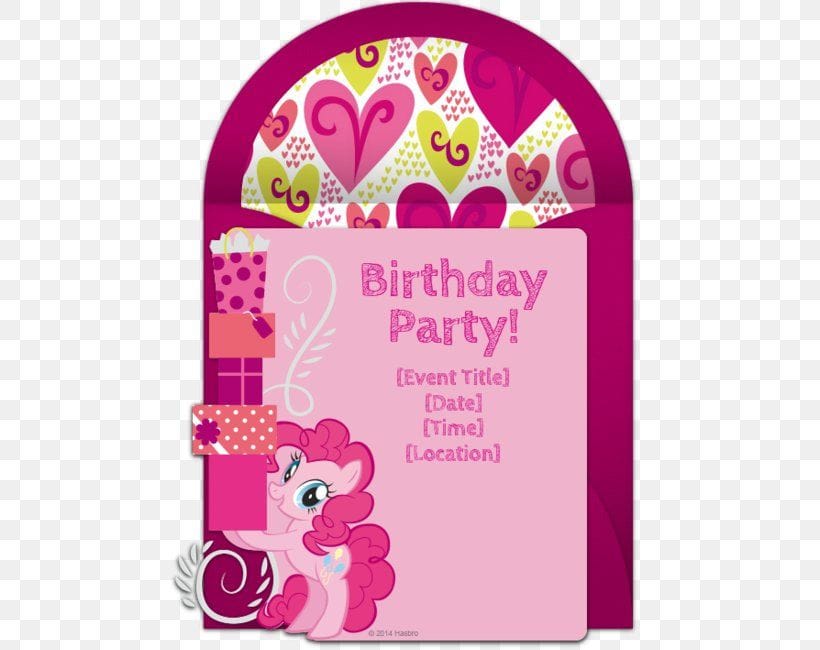 Pinkie Pie Invitation