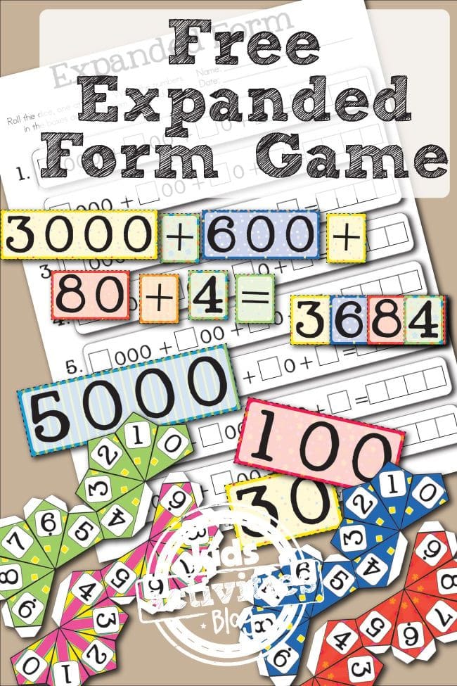 Place value games worksheet