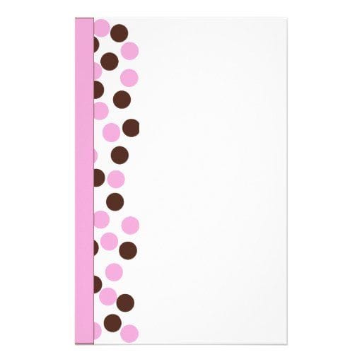 Polka Dot Stationery