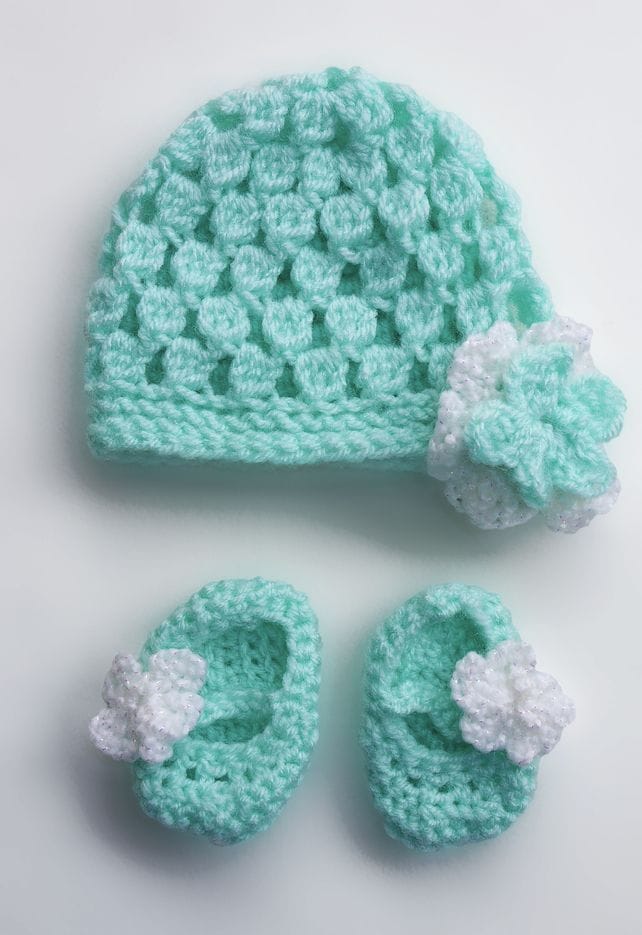 Preemie Hat and Booties Set