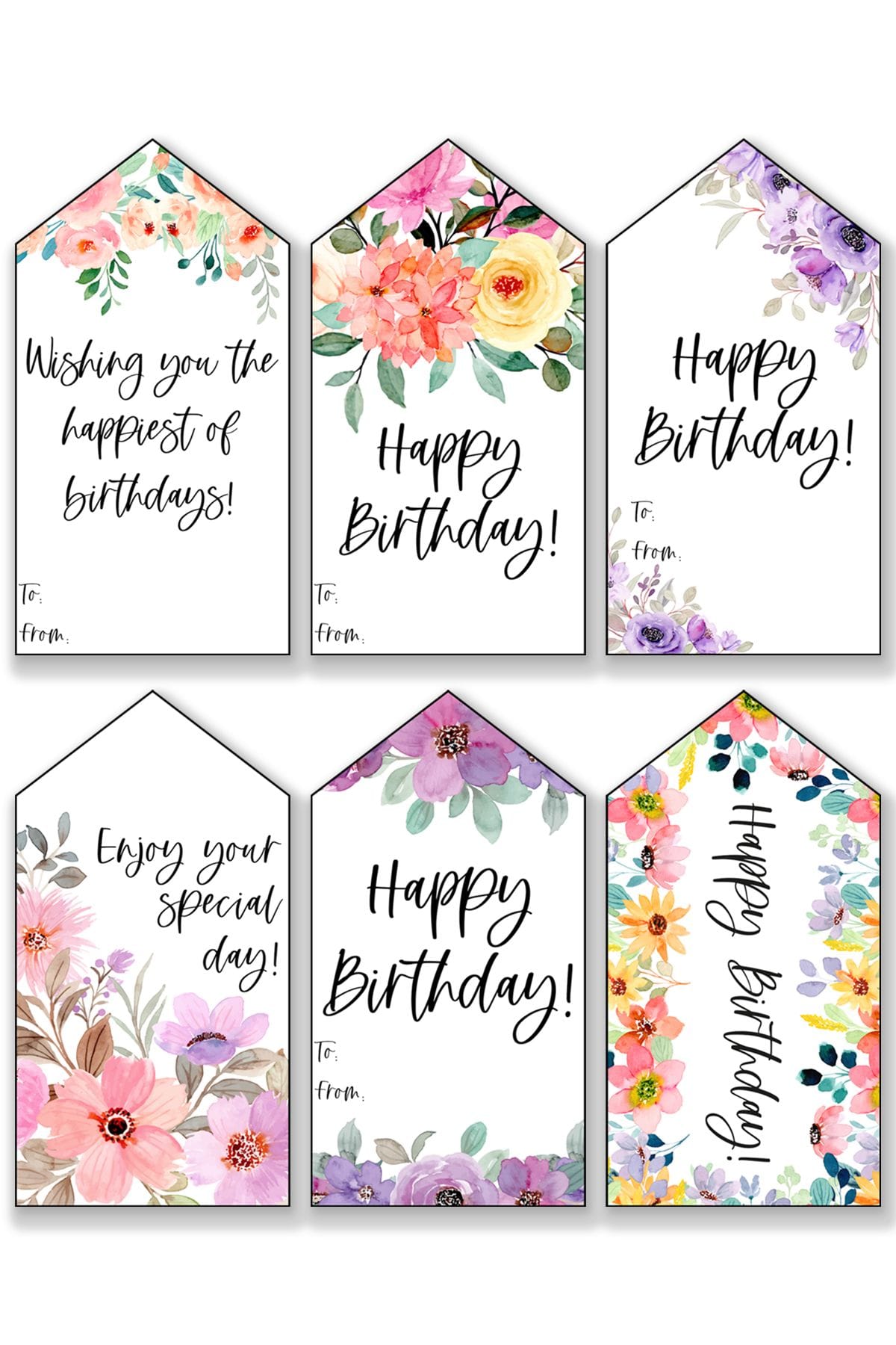 Printable Birthday Tags