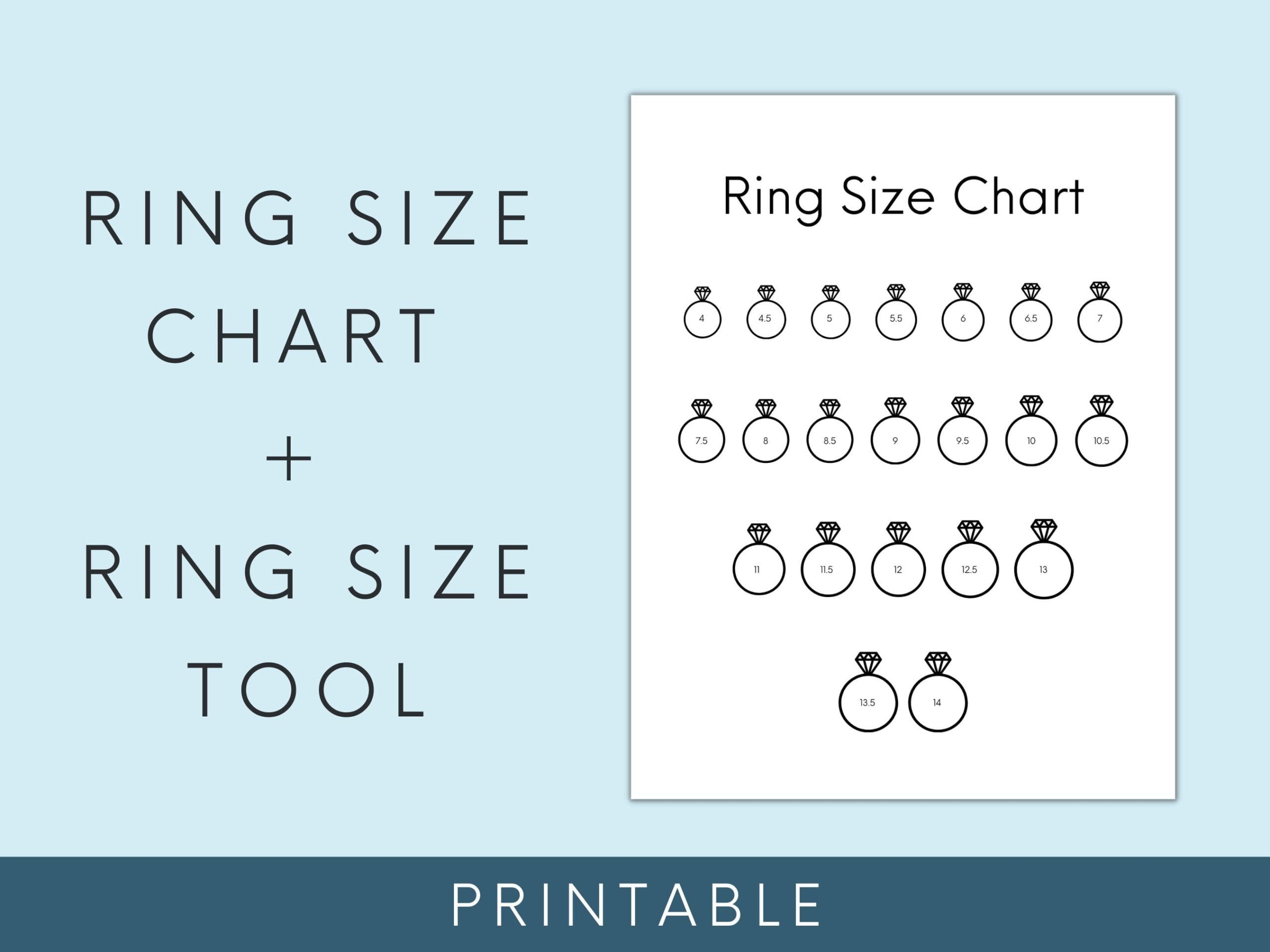 Printable Ring Sizer UK PDF