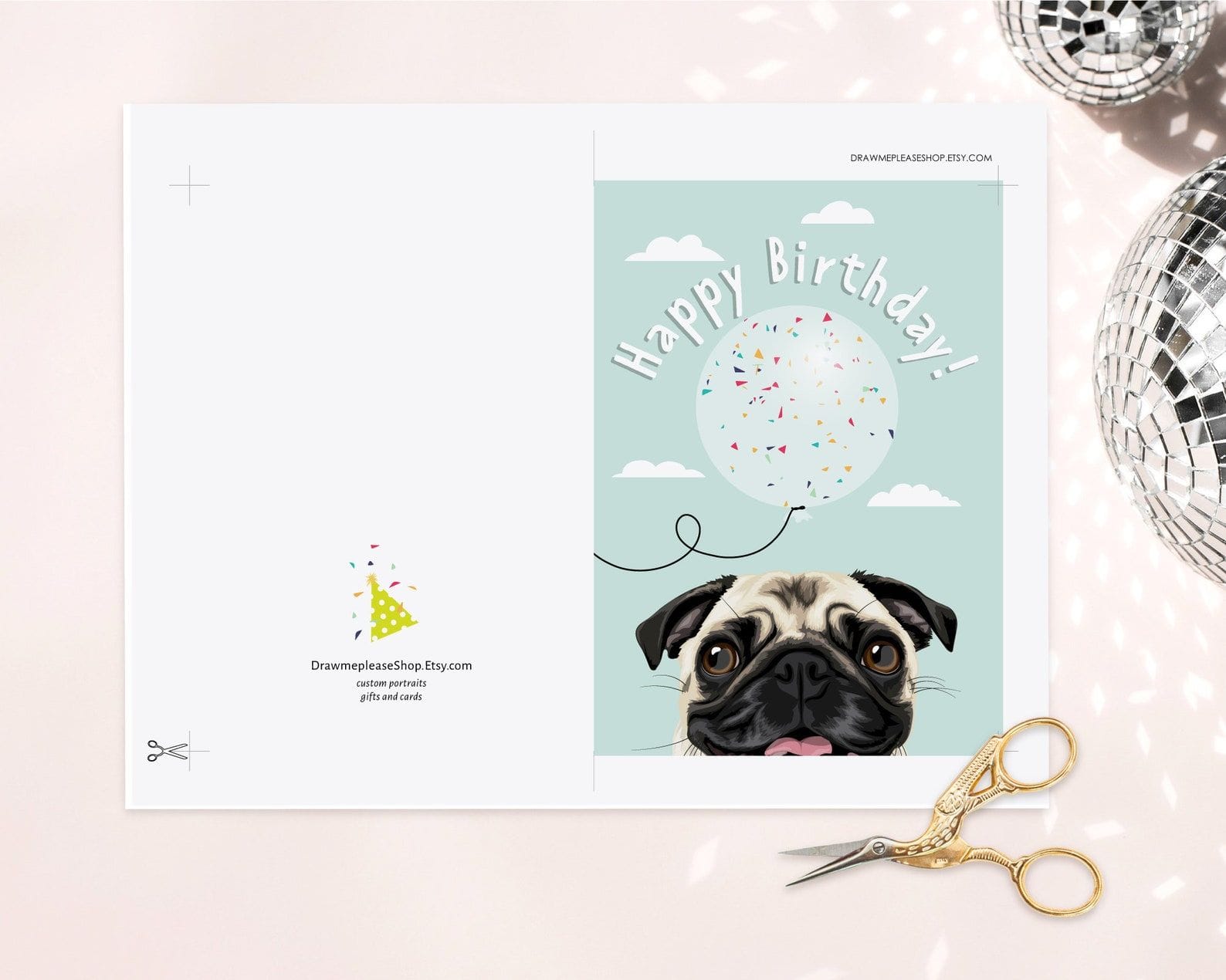 Pug Birthday Card Printable: Fun Designs For Dog Lovers