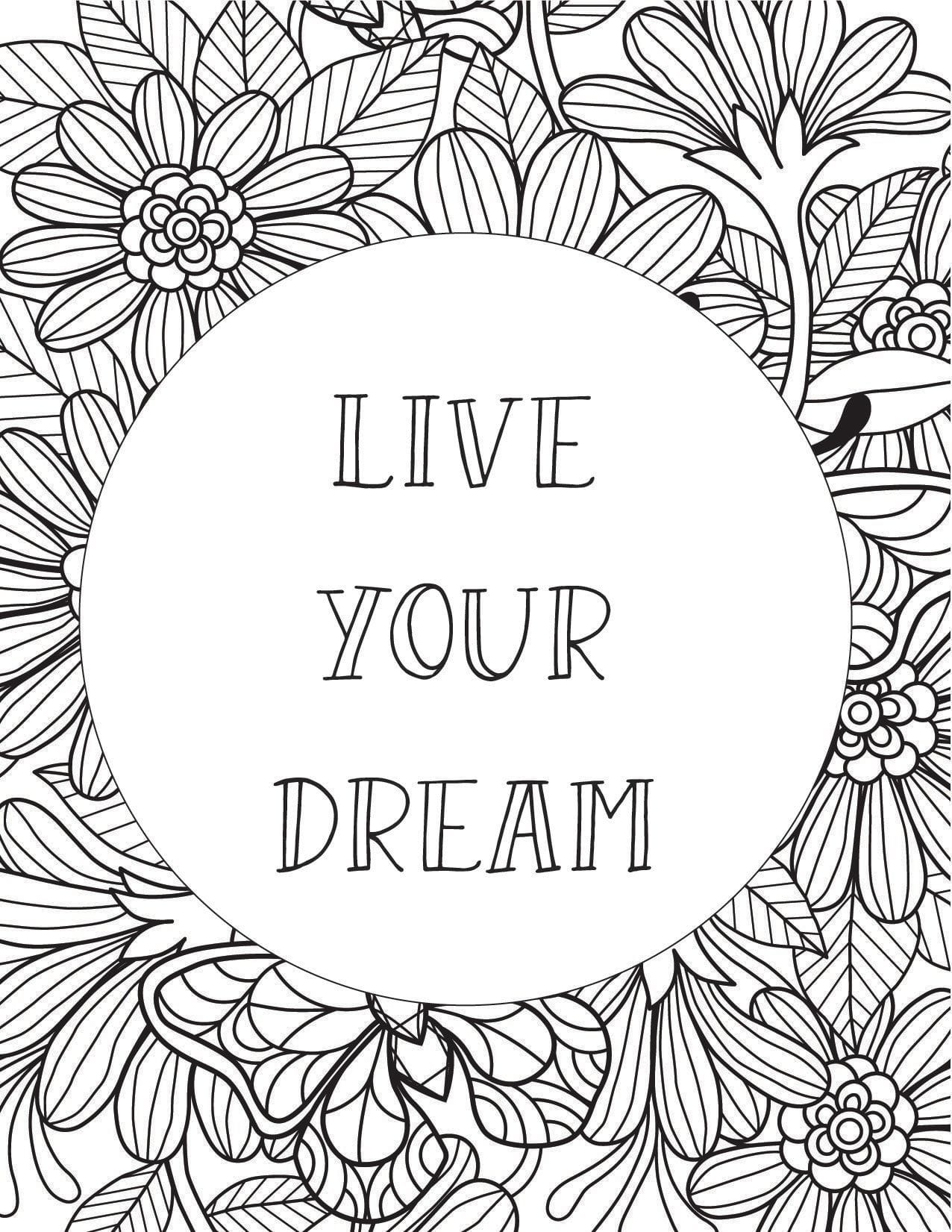 Quote Coloring Pages