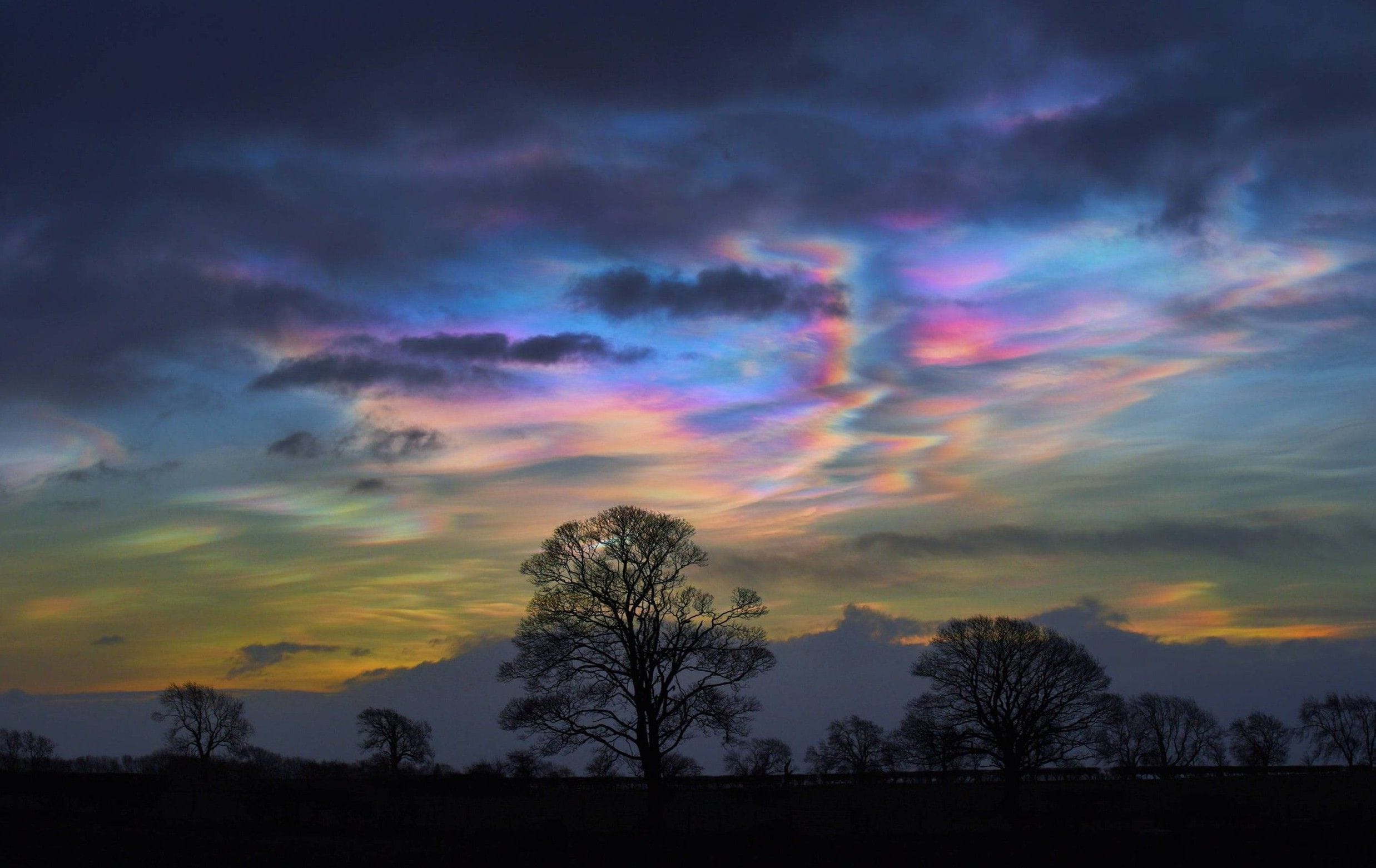 Rainbow clouds