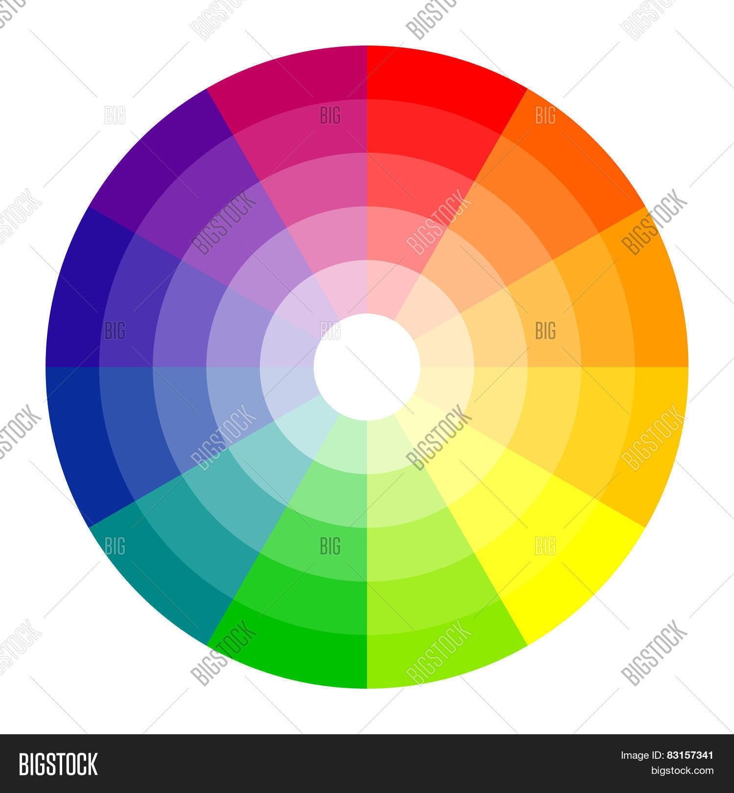 Rainbow color wheel