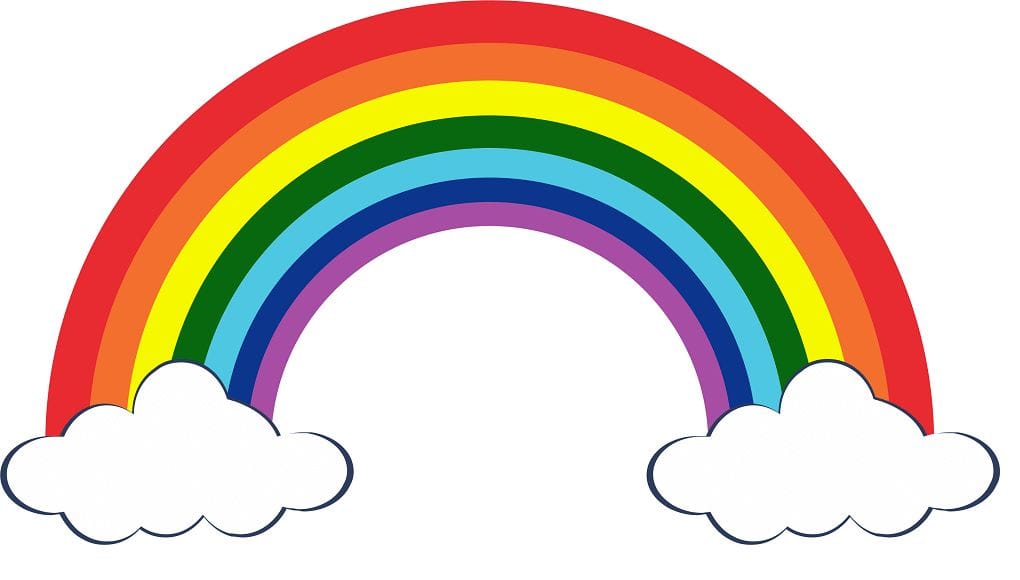 Rainbow printable art