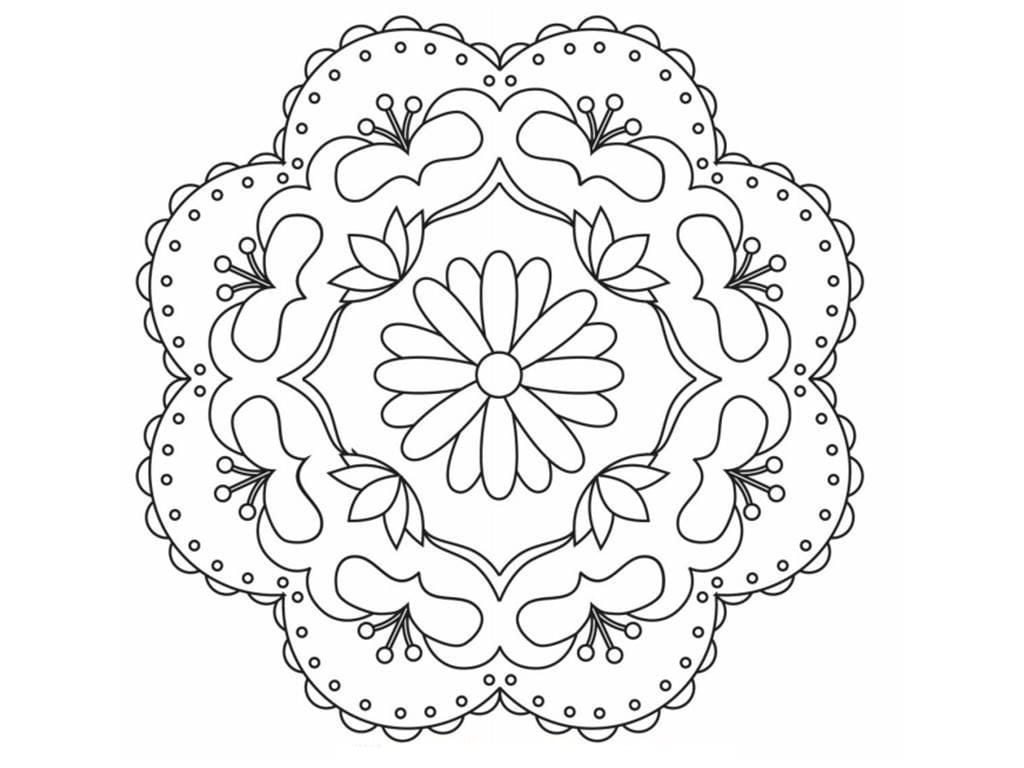 Rangoli Patterns to Print and Colour