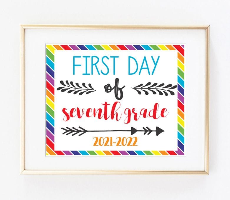 Simple and Sweet First Day of School Sign