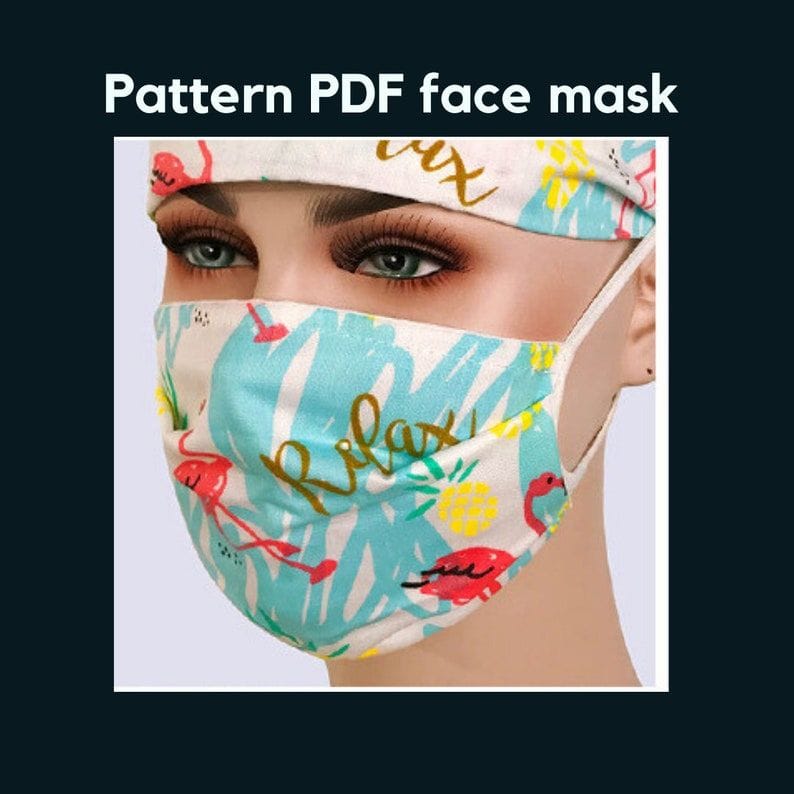 Simple Face Mask Pattern by Craftsy