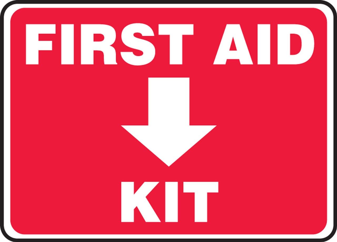 Simple First Aid Kit Sign