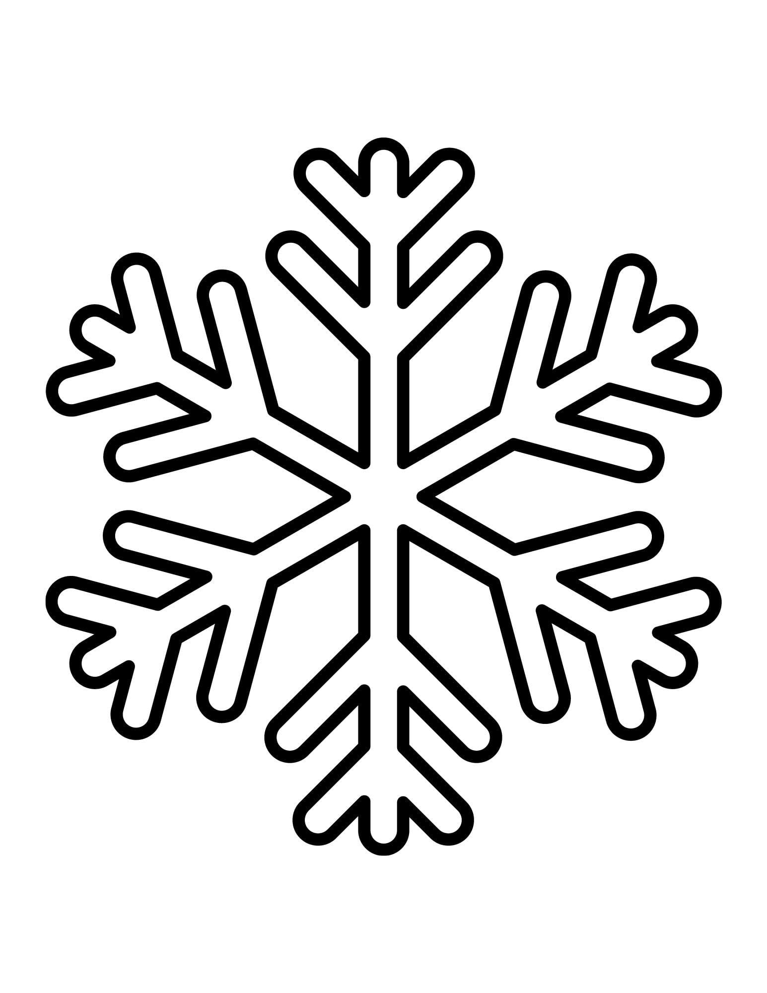 Simple Snowflake Pattern