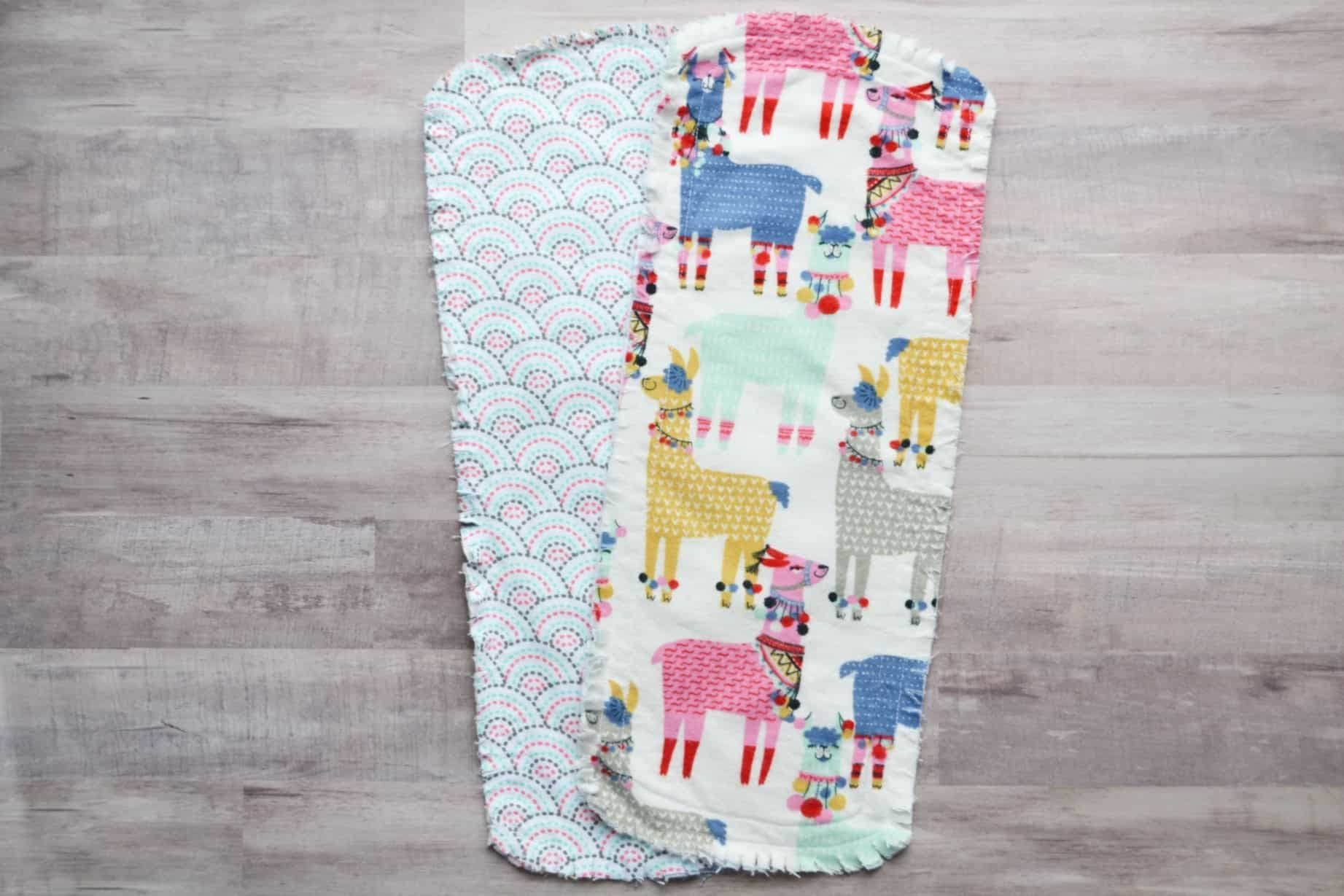 Simple square burp cloth pattern