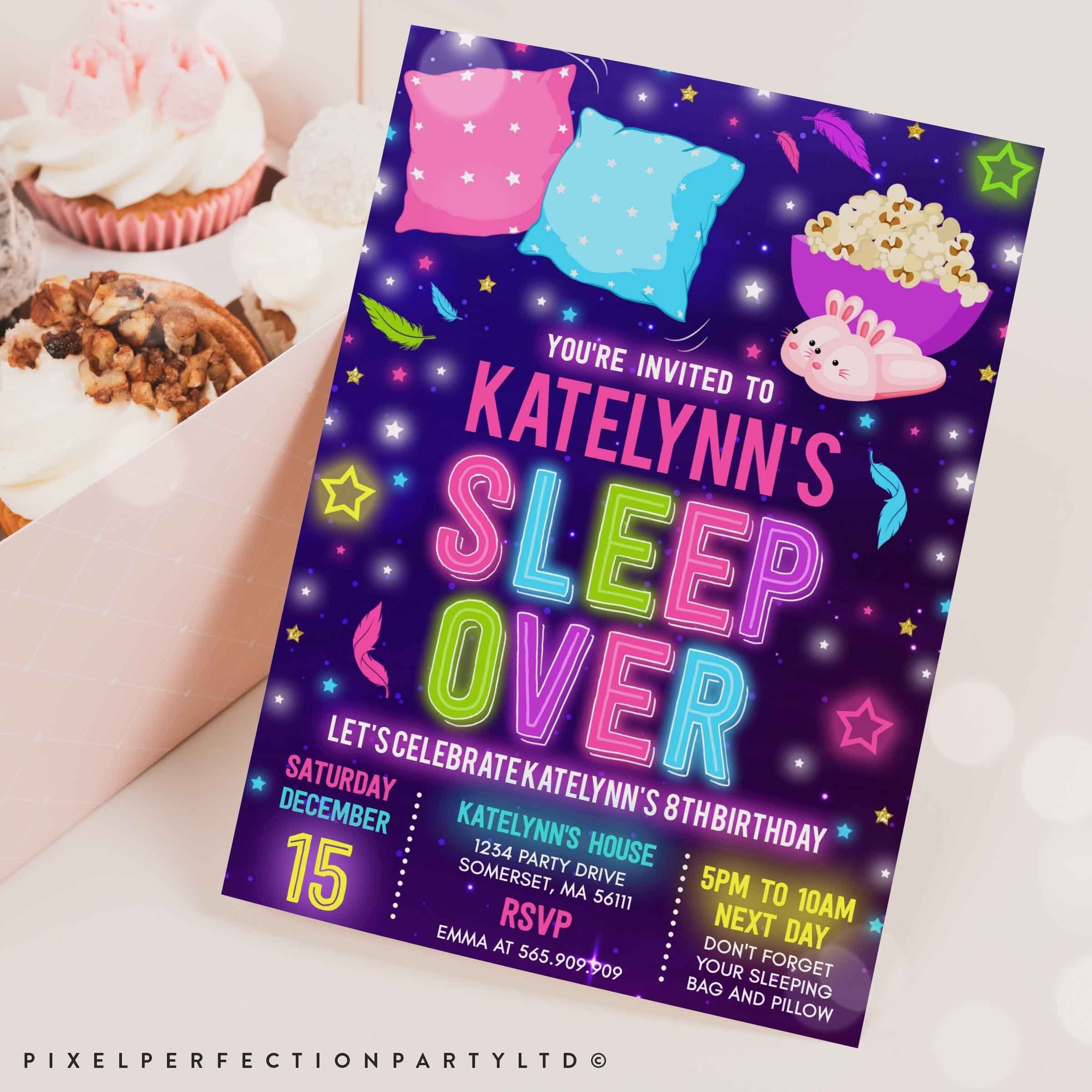 Sleepover Party Invitation