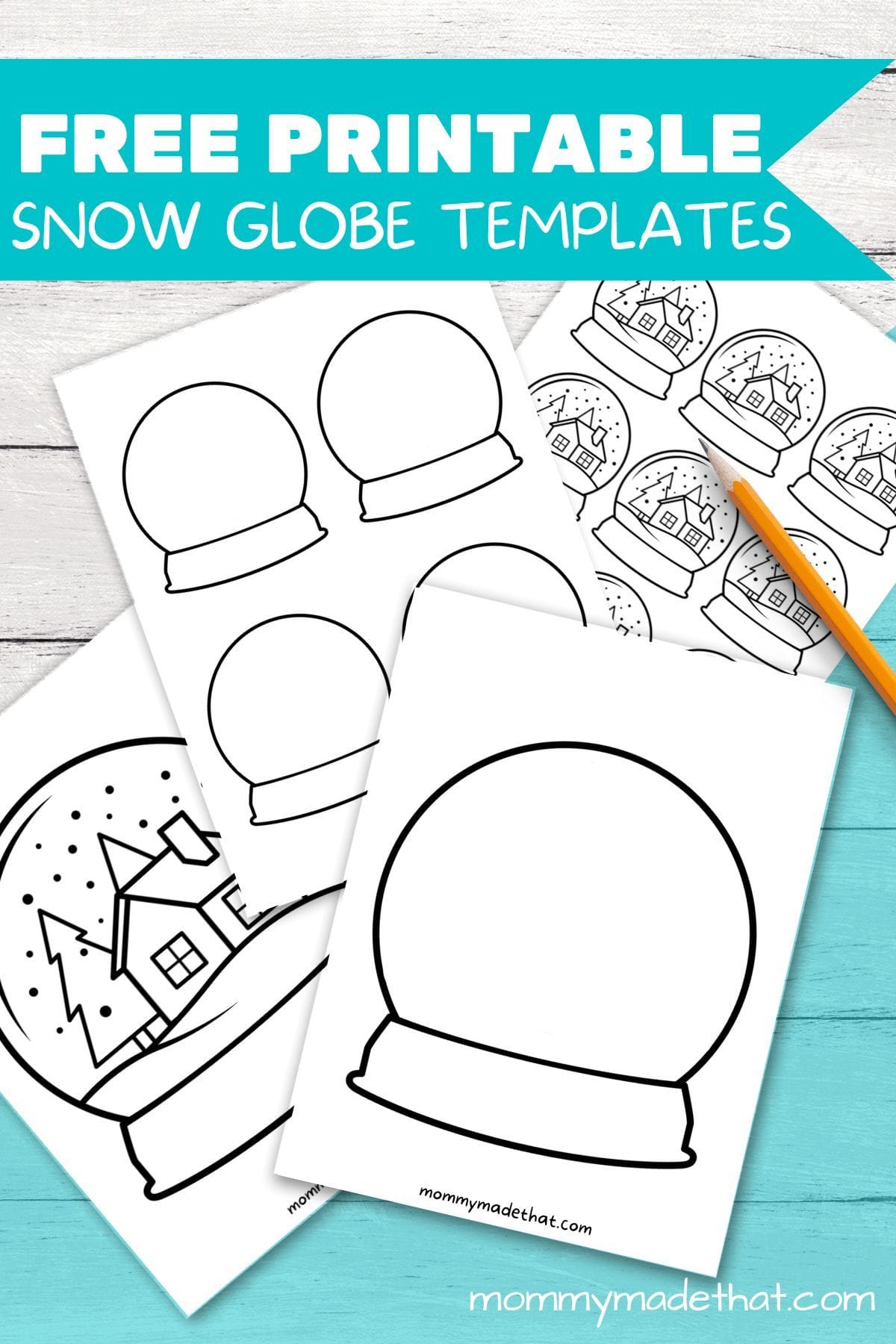 Printable Snow Globe Template