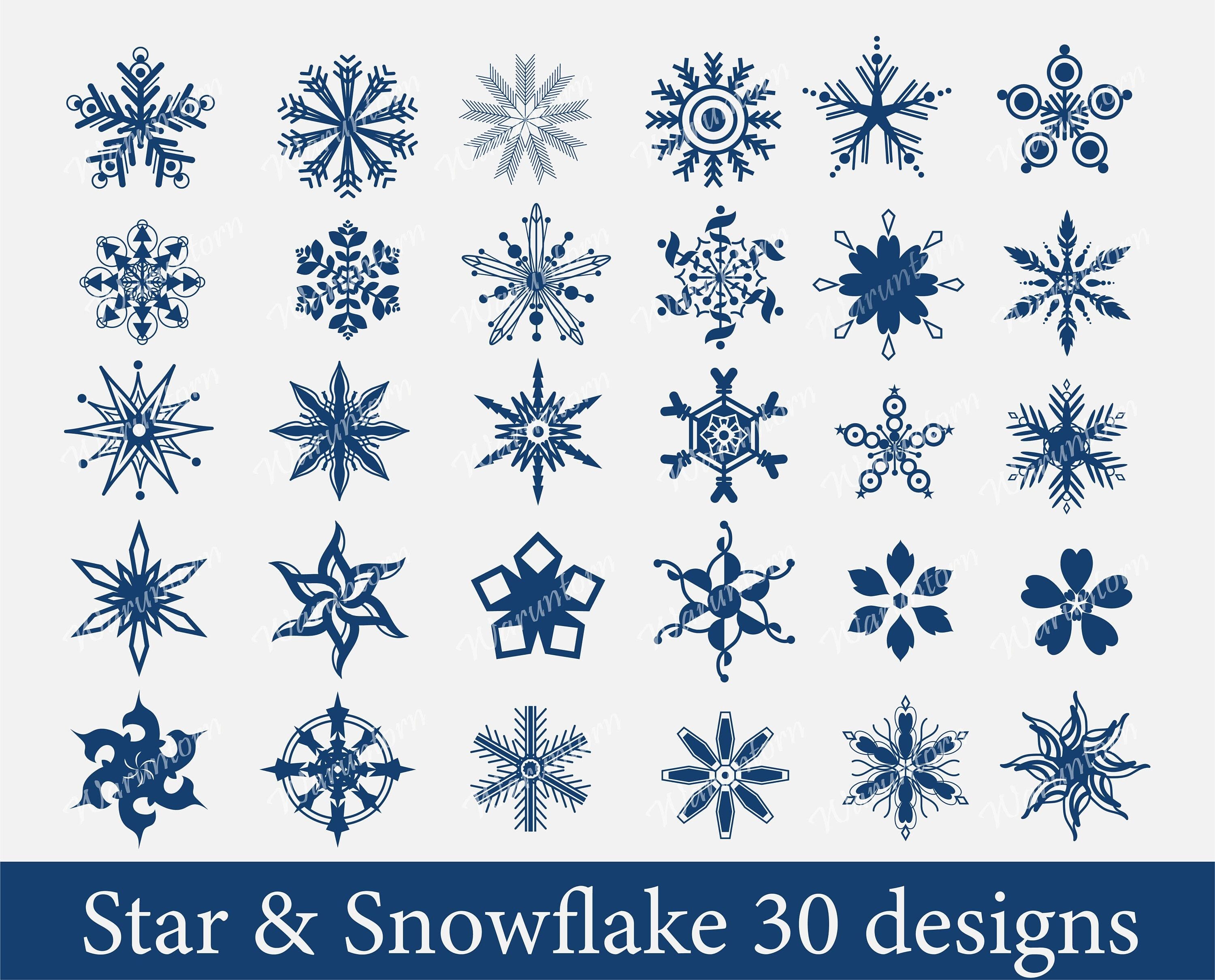 Star-Shaped Snowflake Pattern