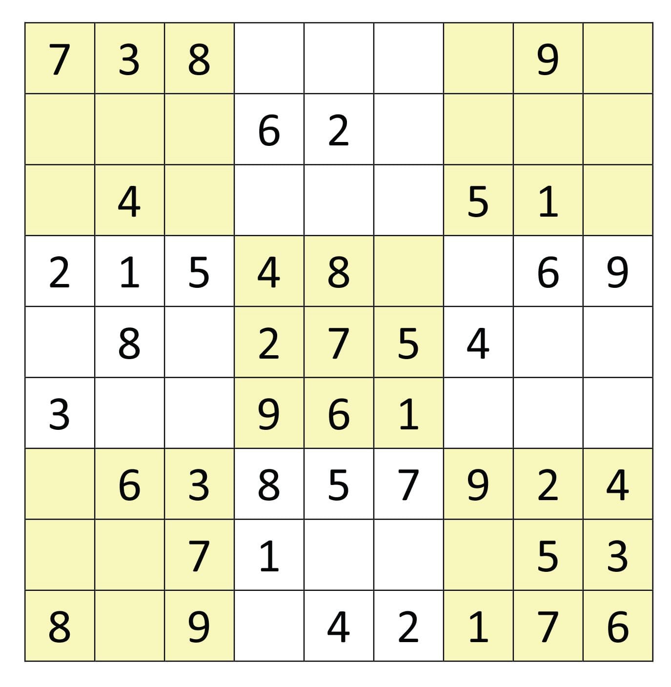 Irregular Sudoku Puzzle 1