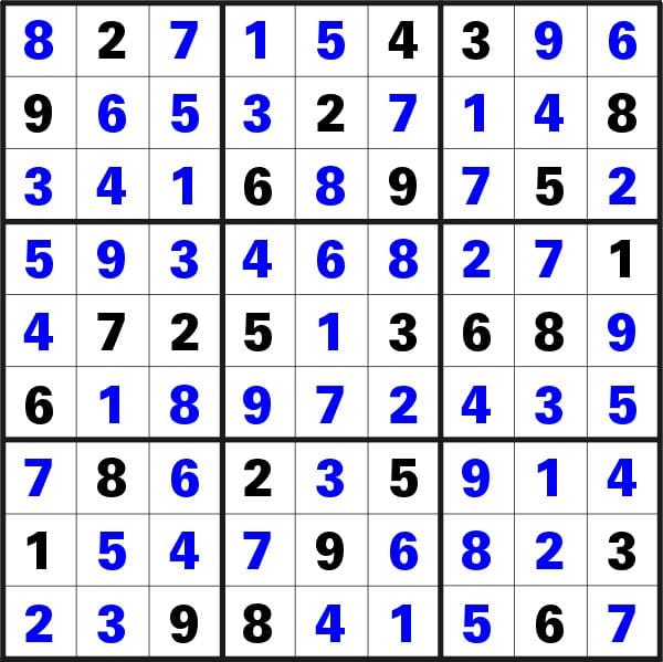 Solved Sudoku