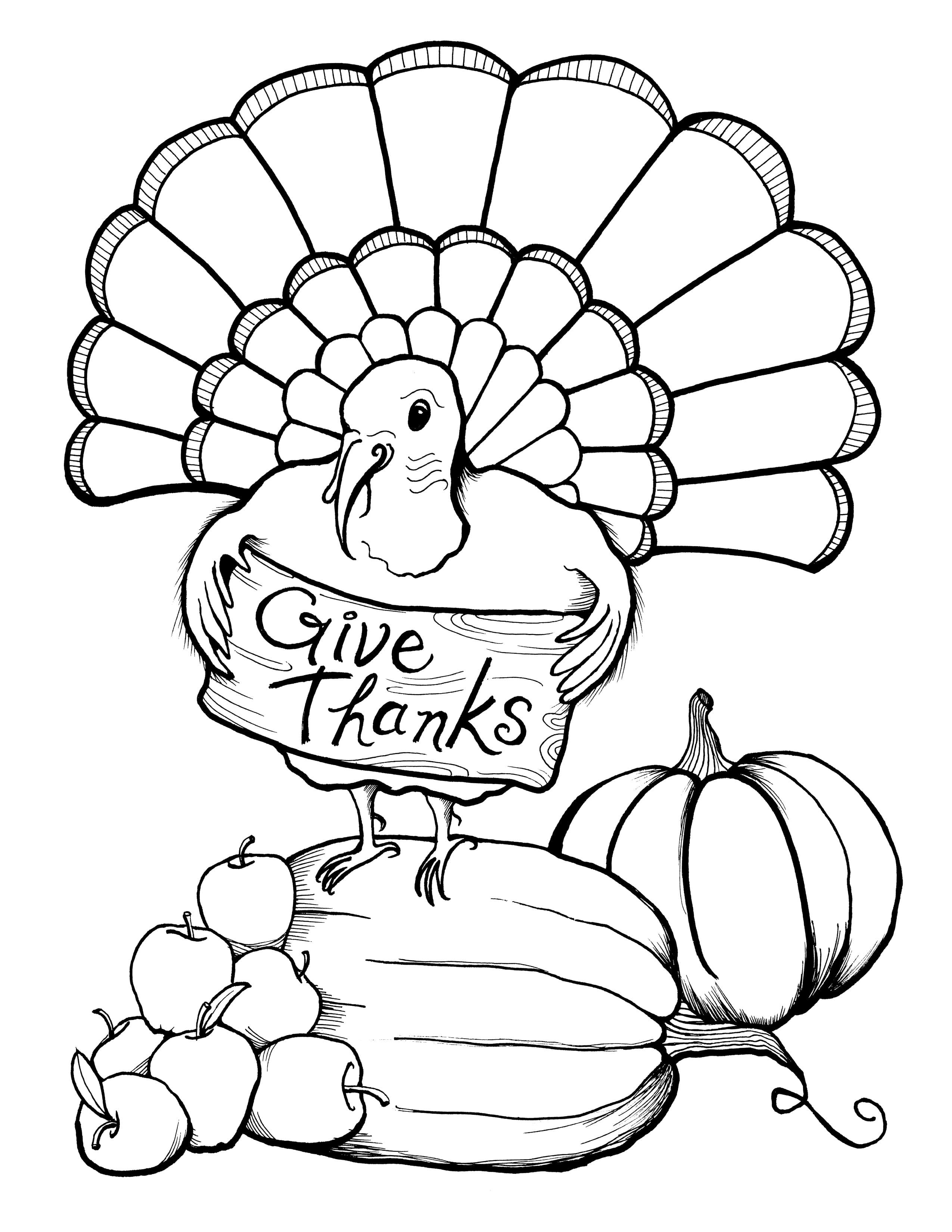 Thanksgiving Coloring Book