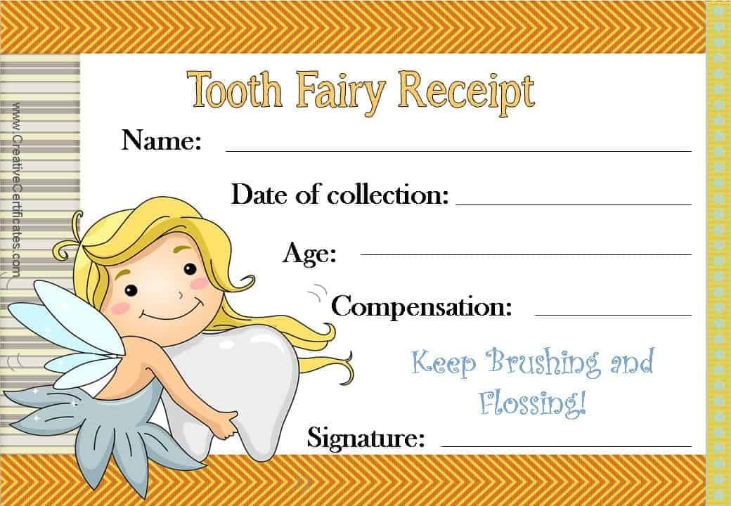 Tooth Fairy Certificates