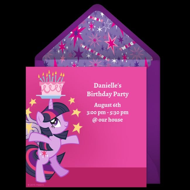 Twilight Sparkle Invitation