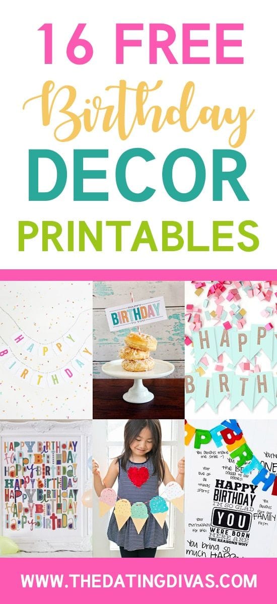 Types of Birthday Printables