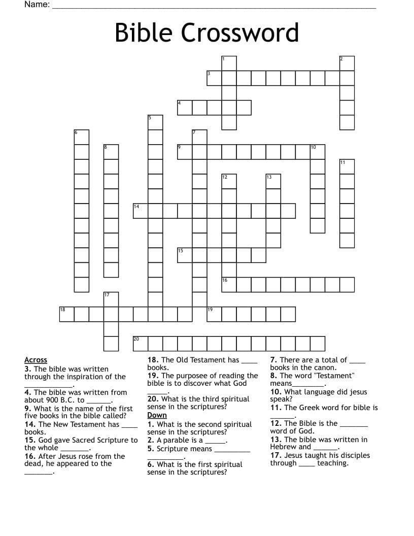 Tips for Using Bible Crosswords in Your Christian Study