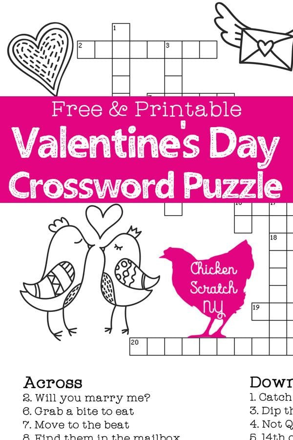 Valentine's Day Crossword Puzzle