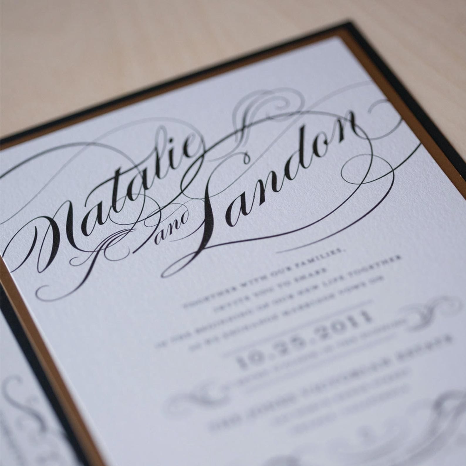 Vintage-Glam Invitation