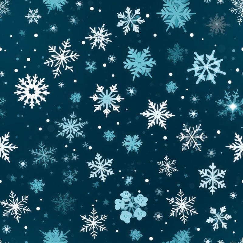 Winter Wonderland Snowflake Pattern