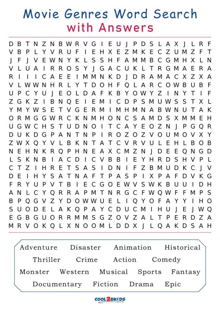 Word Search Movies