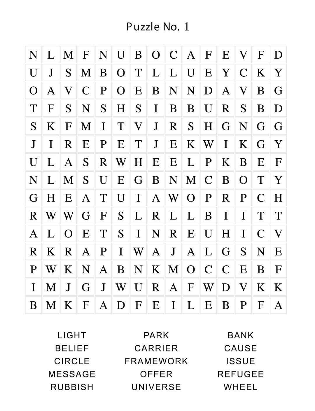 Word Search Software