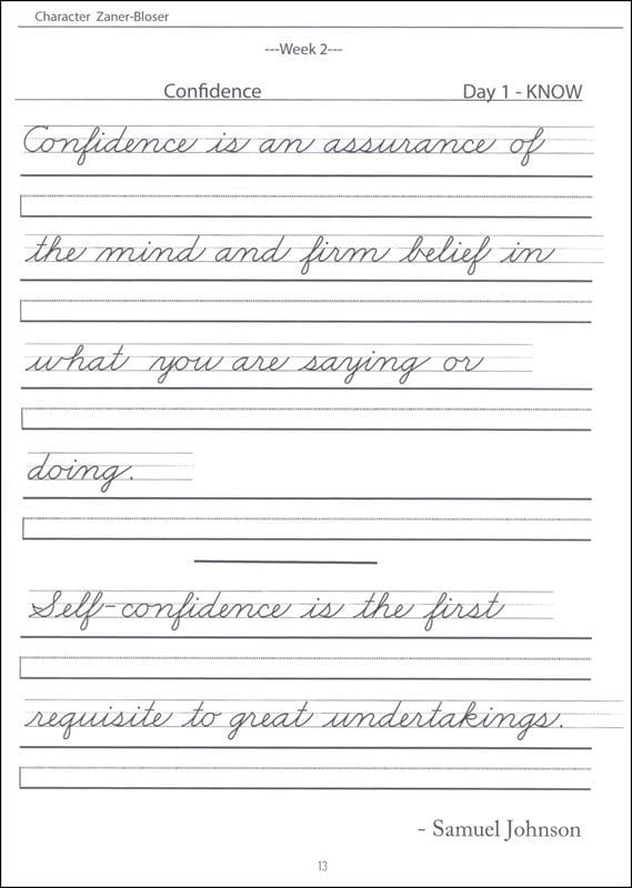 Benefits of Using Zaner-Bloser Cursive Worksheets